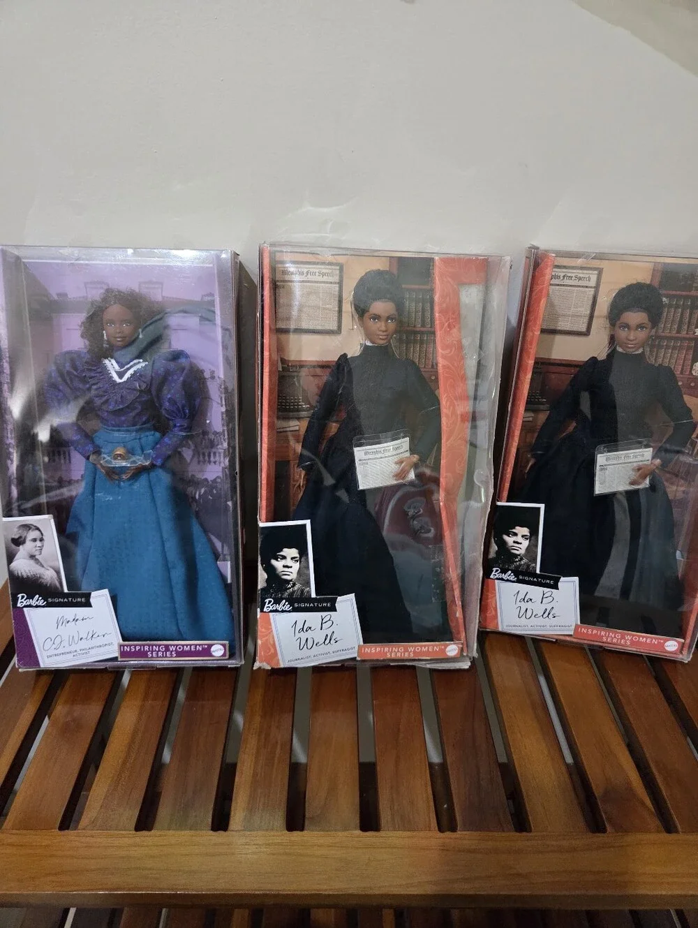Barbie Inspiring Women Series Dolls Ida B. Wells , Madam C.J. Walker
